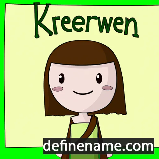 cartoon of the name Keridwenn