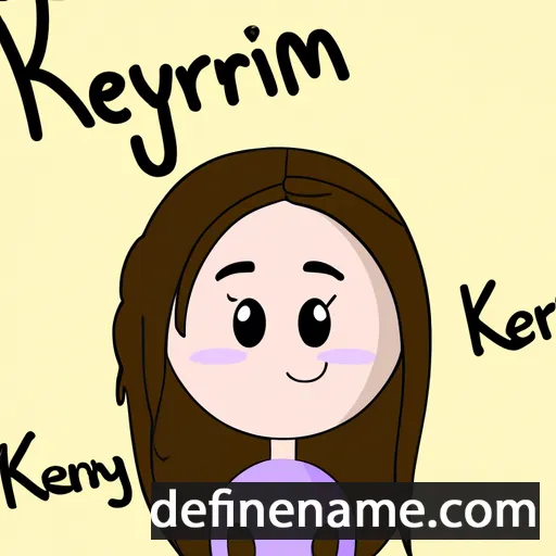 cartoon of the name Kerilyn