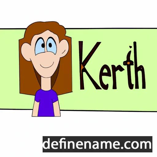 cartoon of the name Kerith