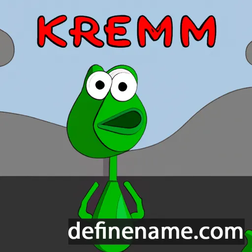 cartoon of the name Kermet