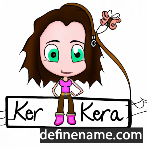 cartoon of the name Kerra