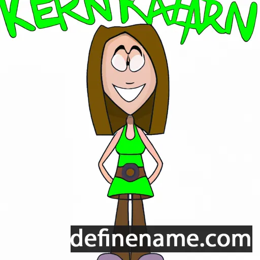 cartoon of the name Kerriann