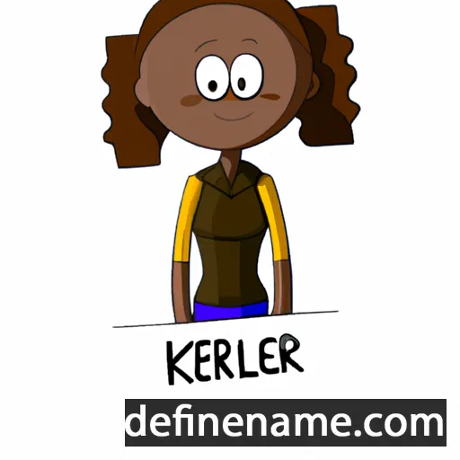 cartoon of the name Kerriel