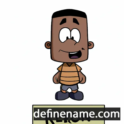 cartoon of the name Kerron