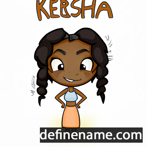 cartoon of the name Kersha