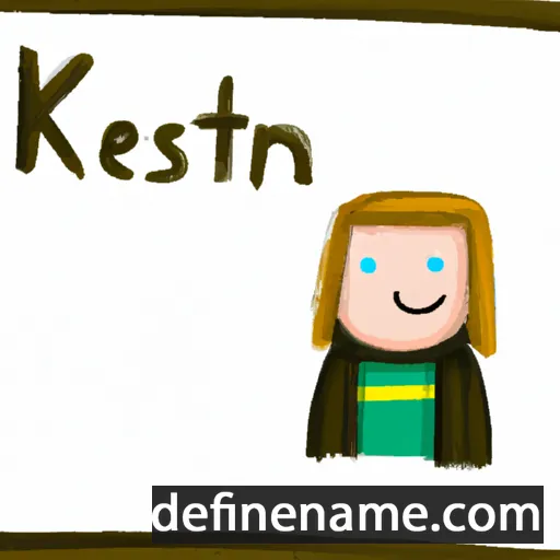 cartoon of the name Kersten