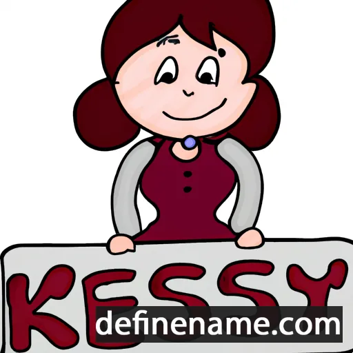 cartoon of the name Kersty