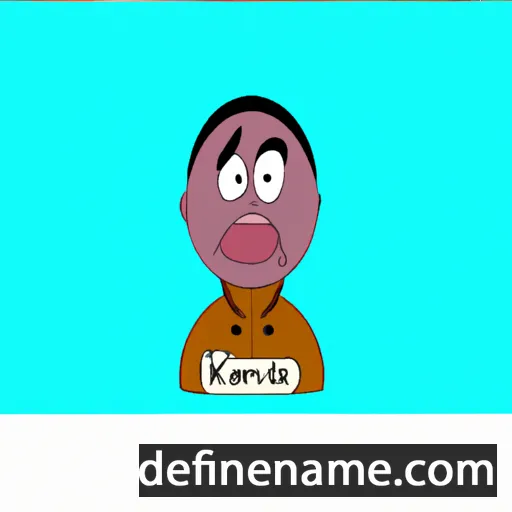 cartoon of the name Kervin