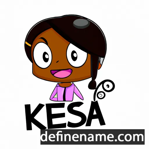 cartoon of the name Kesia