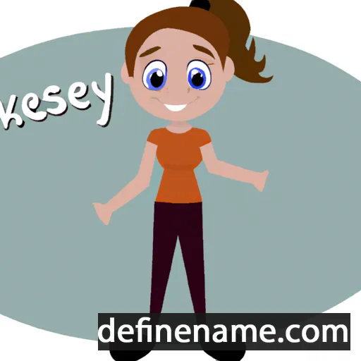 cartoon of the name Kesley