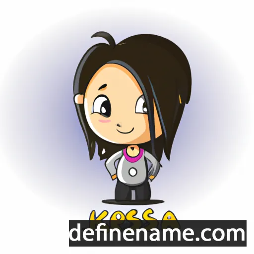 cartoon of the name Kessia