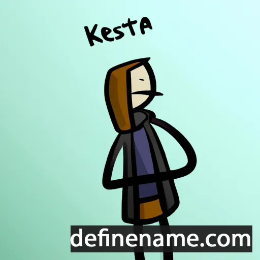 cartoon of the name Kestra