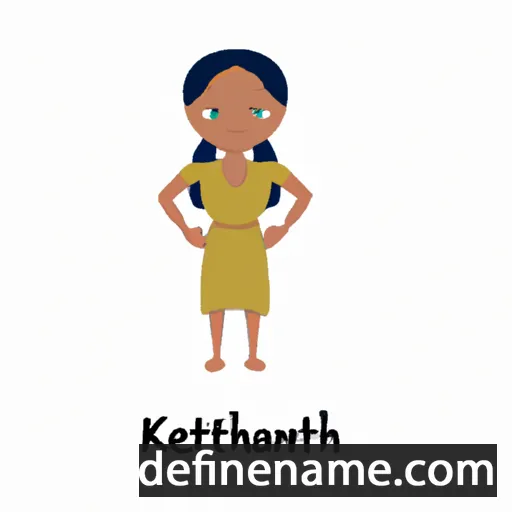 cartoon of the name Ketharini