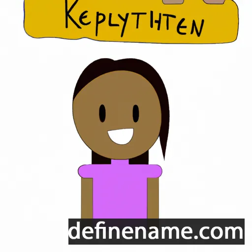 cartoon of the name Kethelyn