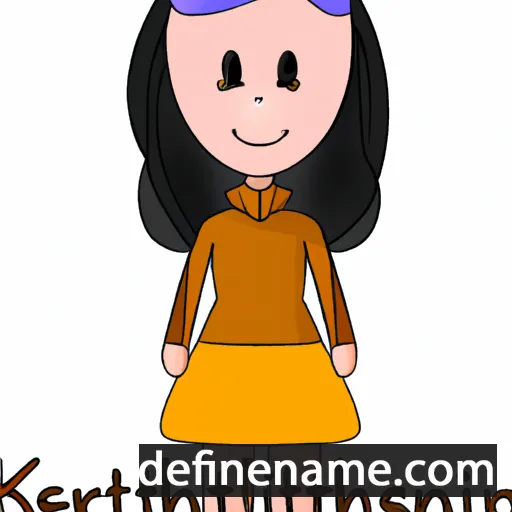 cartoon of the name Ketherlin