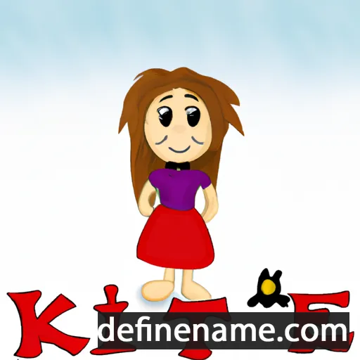 cartoon of the name Ketie