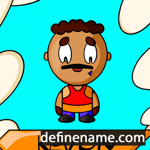 cartoon of the name Kev'vion