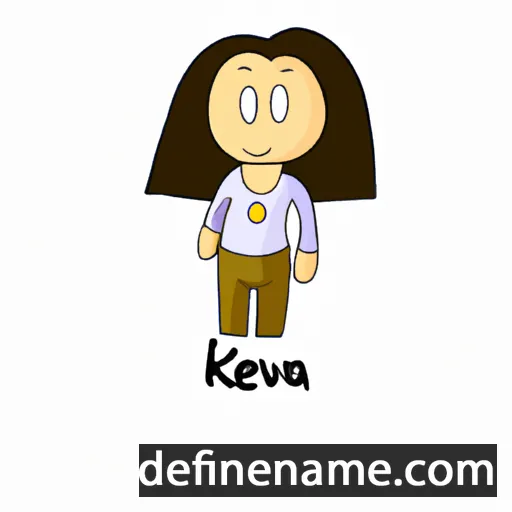 cartoon of the name Keva