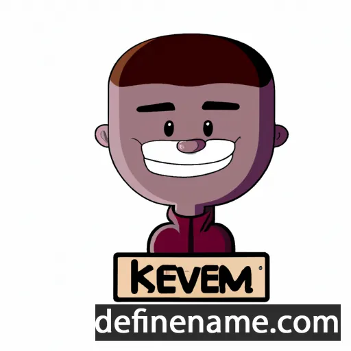 cartoon of the name Kevem