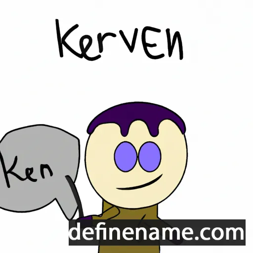 cartoon of the name Kevern