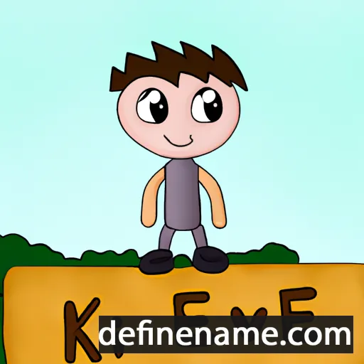 cartoon of the name Kevie