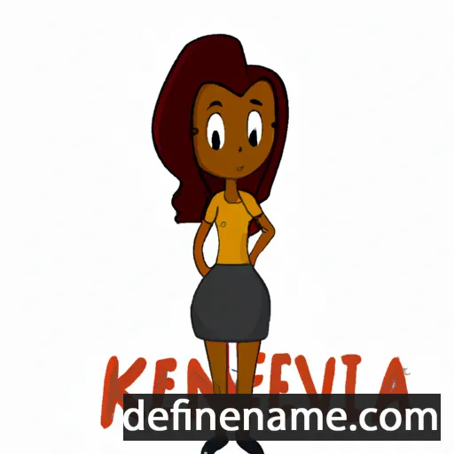 cartoon of the name Kevina