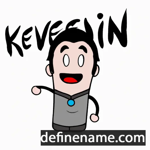 cartoon of the name Kevine