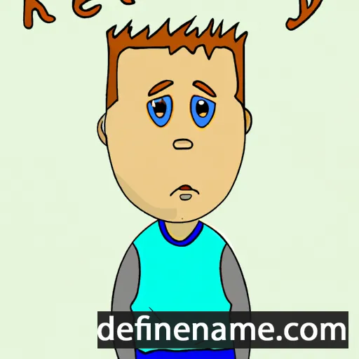 cartoon of the name Kevy