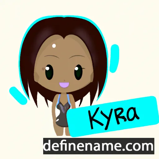 cartoon of the name Keyaira