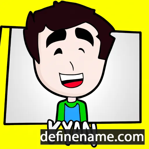 cartoon of the name Keyan