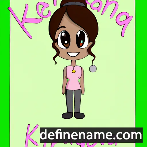 cartoon of the name Keyanna