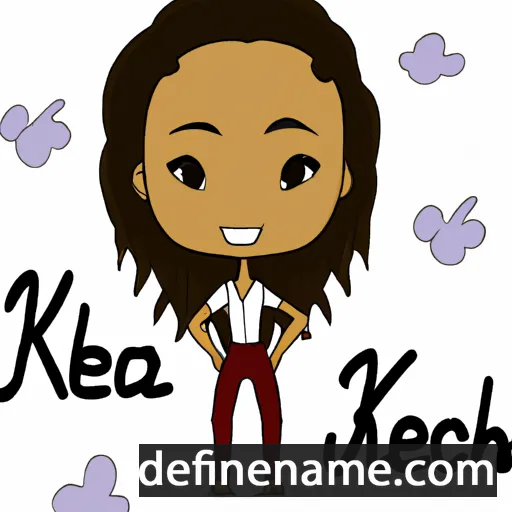 cartoon of the name Kéziah