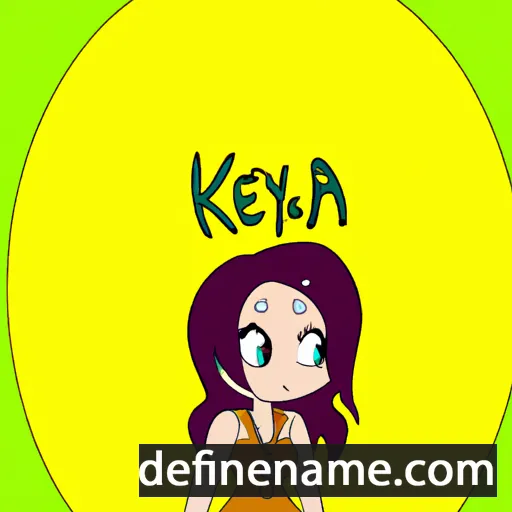 cartoon of the name Keyera