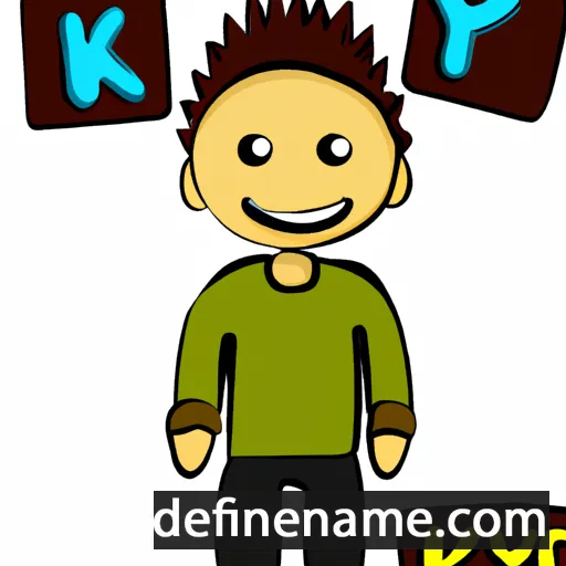 cartoon of the name Keyik