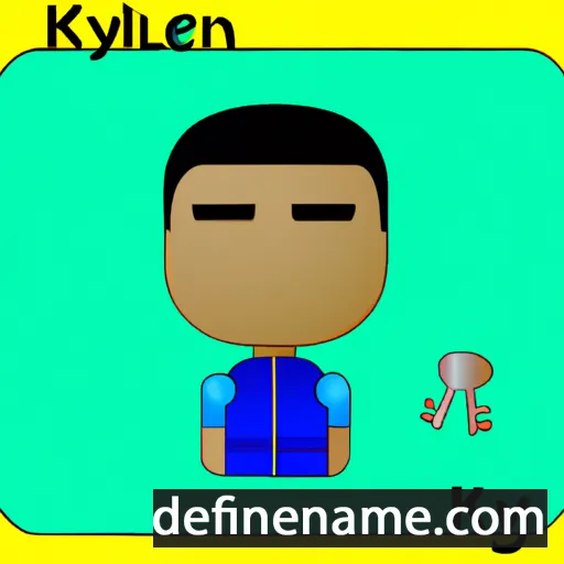 cartoon of the name Keylen