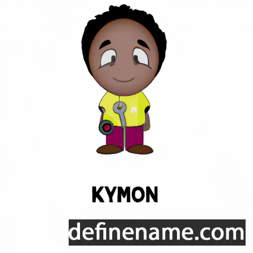 cartoon of the name Keymoni