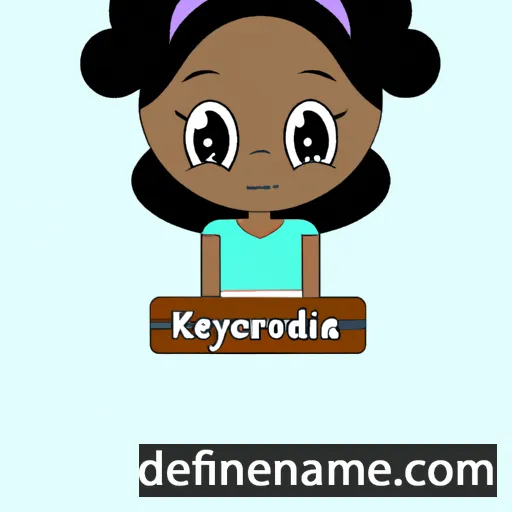 cartoon of the name Keyondra