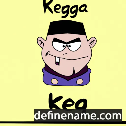 cartoon of the name Kezang