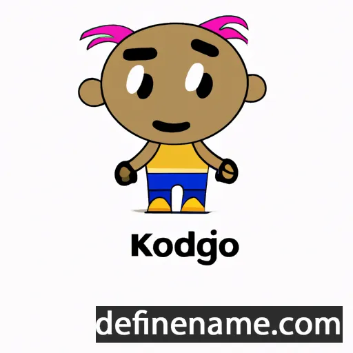 cartoon of the name Kgodi