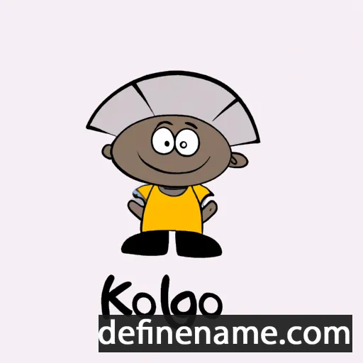 cartoon of the name Kgolo