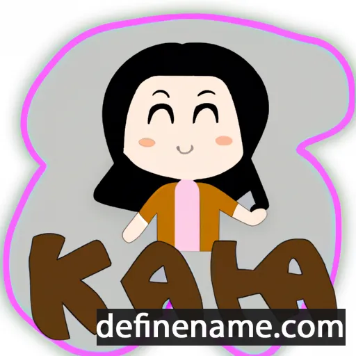 cartoon of the name Kha