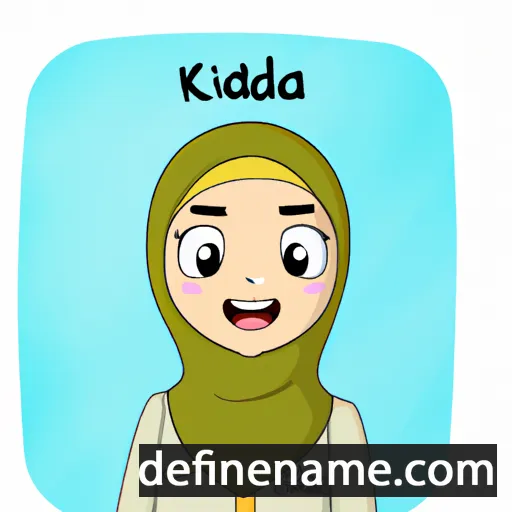 cartoon of the name Khadeeja