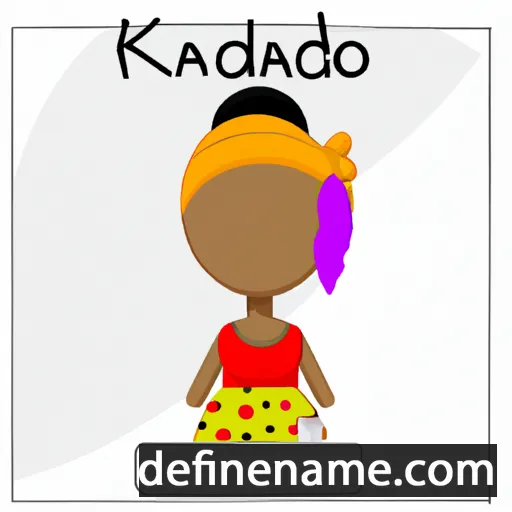 cartoon of the name Khadijatou