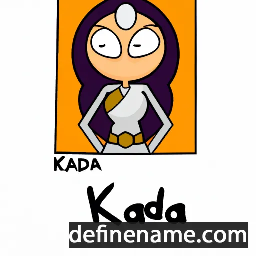 cartoon of the name Khadra