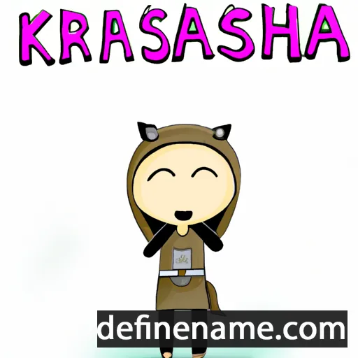 cartoon of the name Khaerunnisa