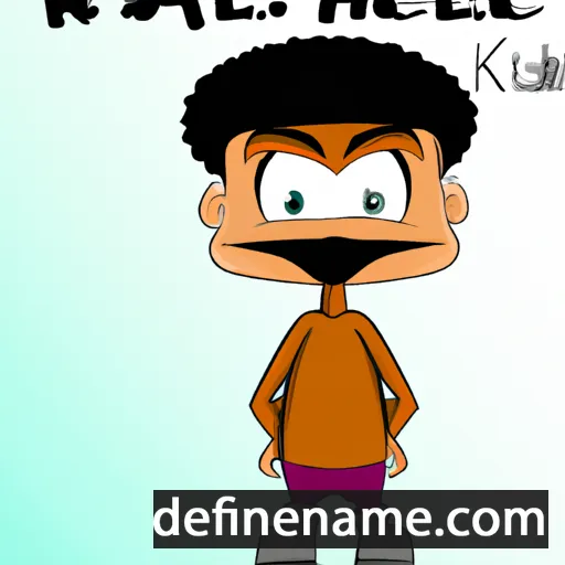 cartoon of the name Khailee