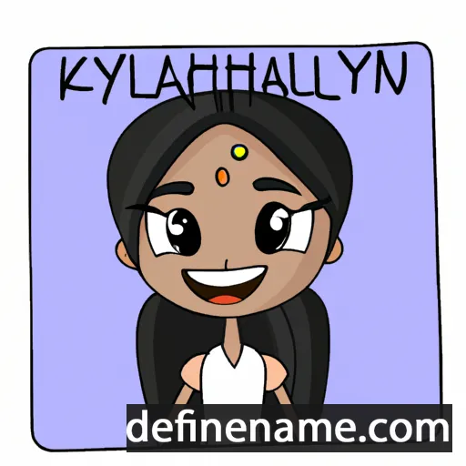 cartoon of the name Khailyn