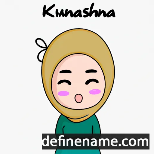 cartoon of the name Khairunnisa