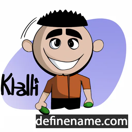 cartoon of the name Khalaf