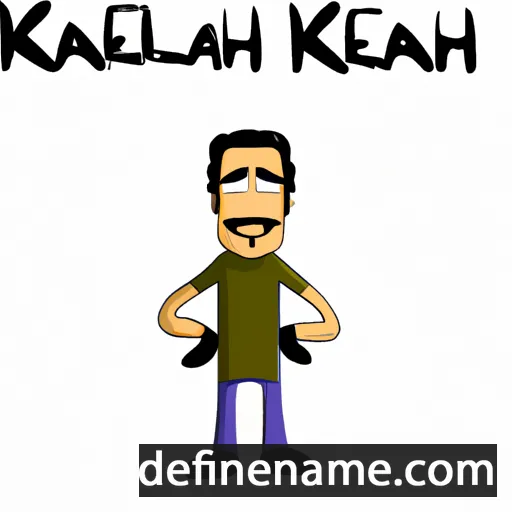 cartoon of the name Khalen